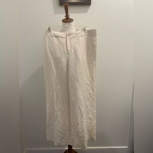 Banana Republic Cream Chinos High-Waisted Elegant